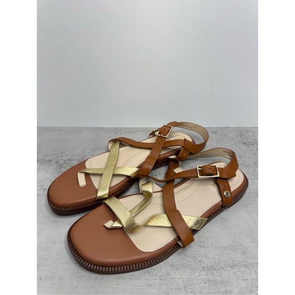 Cole Haan‎ Sandals Size 5.5B Strappy Crisscross Leather Cushioned - Picture 4 of 10